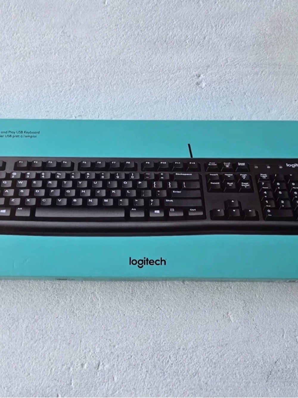Logitech Black Wired Full-Size Keyboard with Numeric‎ Keypad